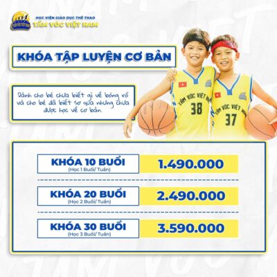 Khóa học bóng rổ cơ bản - nâng cao