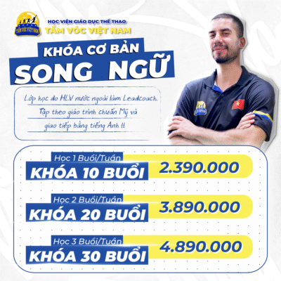 Thông tin học phí khóa bóng rổ song ngữ