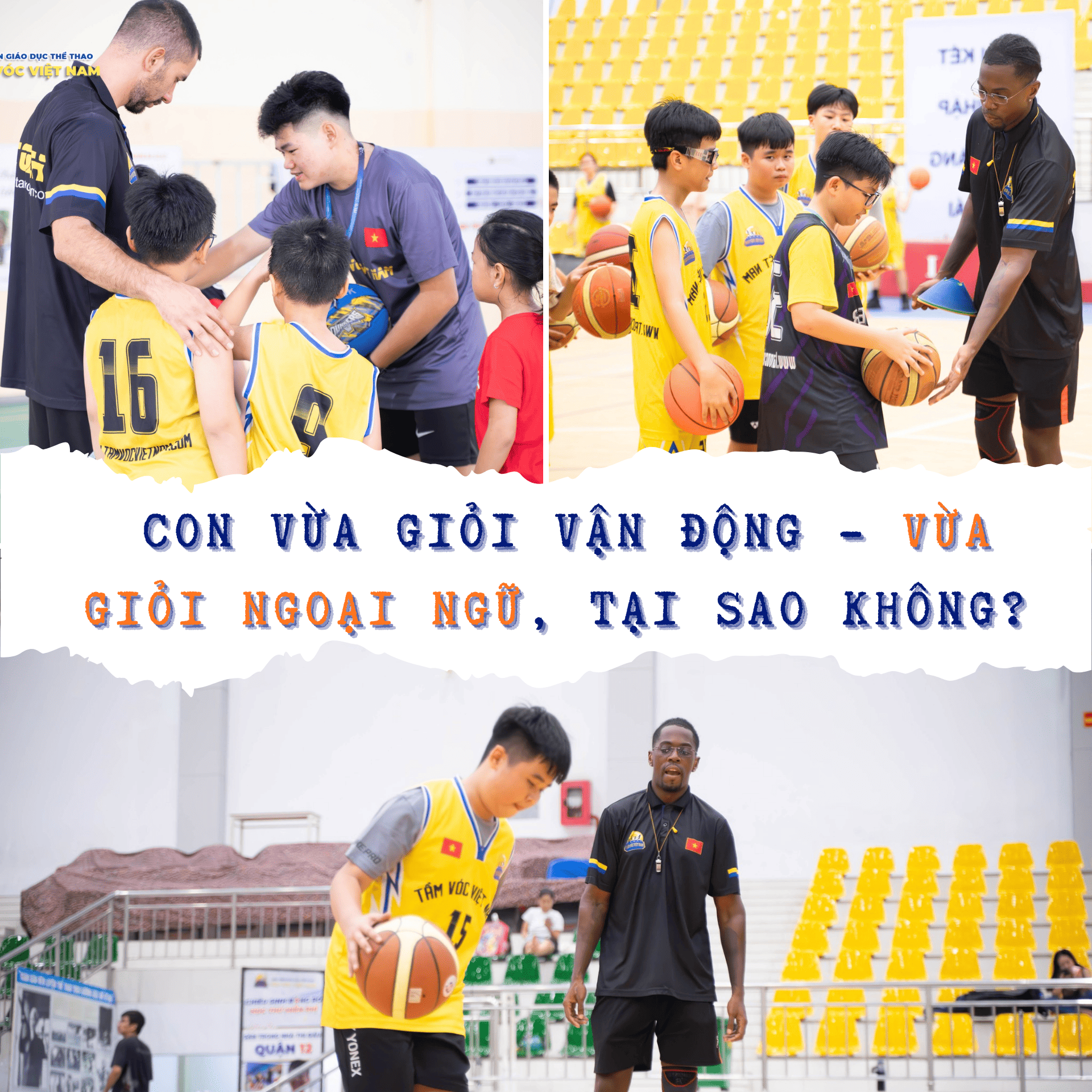 Lớp học bóng rổ song ngữ